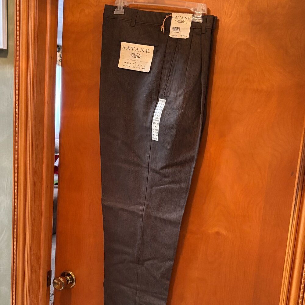 NWT Savane Men's Cuffed Dress Slacks New
